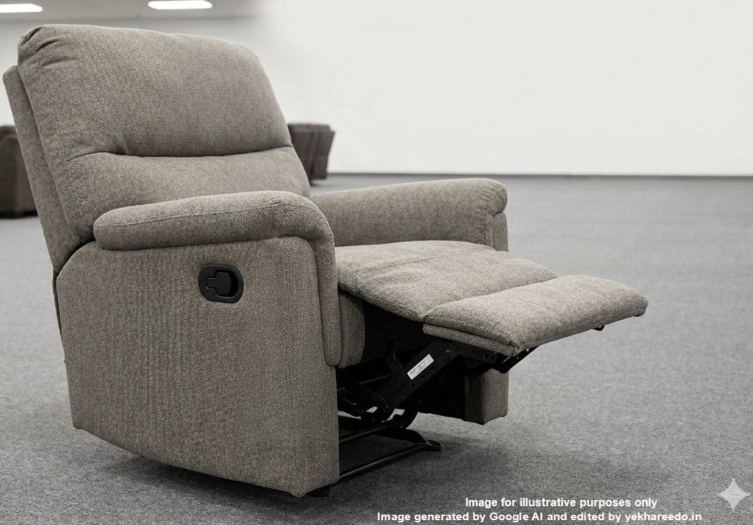 Adjustable Modern Recliner Chair for Home with Thickened Sponge Seat and Backrest
